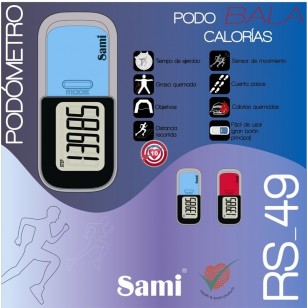 Podómetro Sami Bala Pasos/km/calorias/grasa